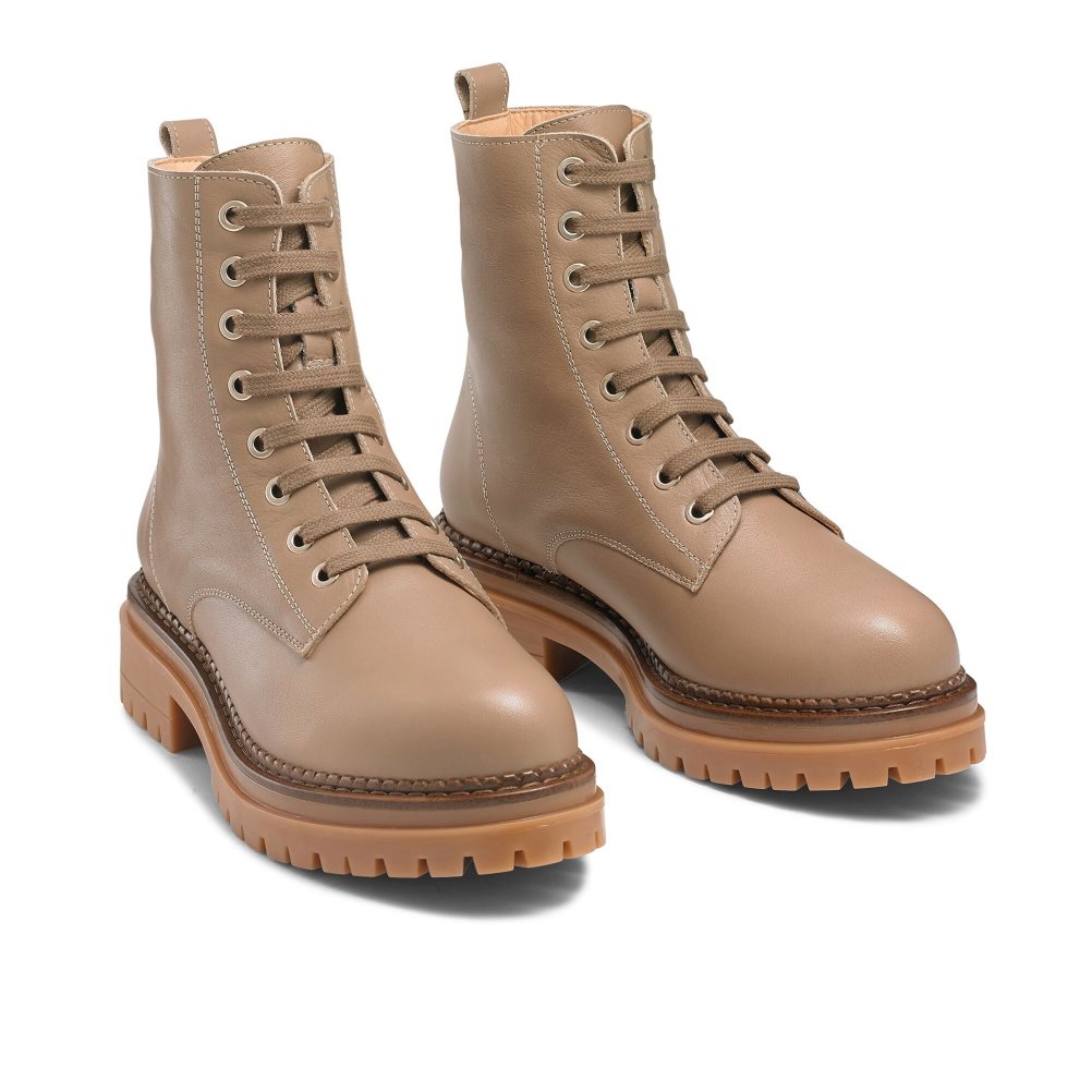 Russell And Bromley Combat 8 Eyelet Savaş botları Kadın Kahverengi | HMEZPA201