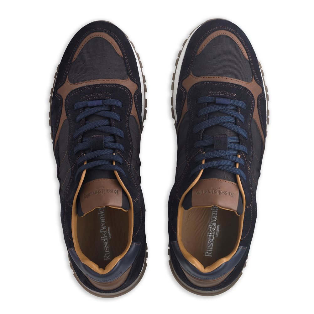 Russell And Bromley Rannoch Oxford Dantel Runner Spor Ayakkabı Erkek Siyah Lacivert | TBZYXV173