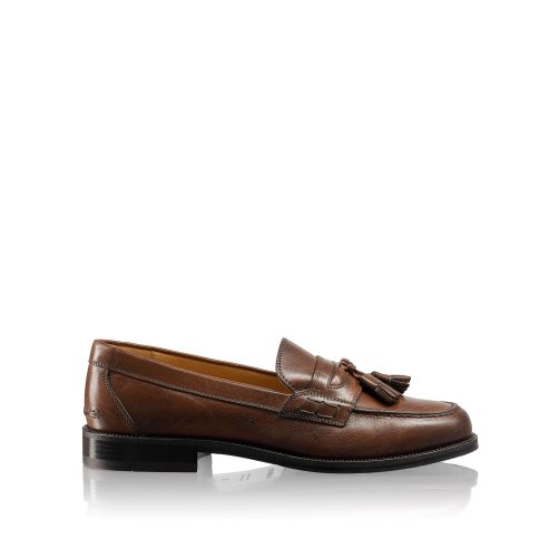 Russell And Bromley Keeble 4 Tassel College Elbise Ayakkabı Erkek Koyu Kahverengi | PFWTGQ958