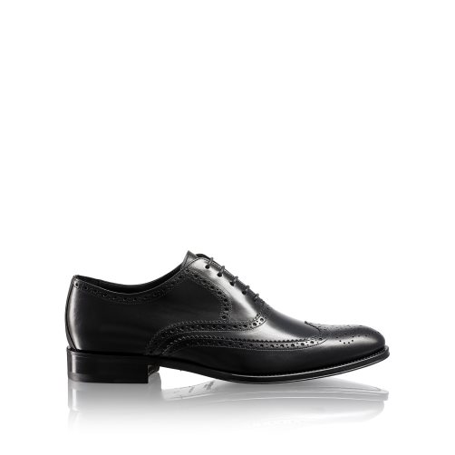 Russell And Bromley Oak Antiqued Brogue Oxford Elbise Ayakkabı Erkek Siyah | UYONQJ674