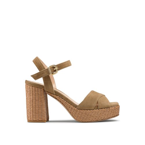 Russell And Bromley Topform Platform Topuklu Sandalet Kadın Kahverengi | TNSJVY720